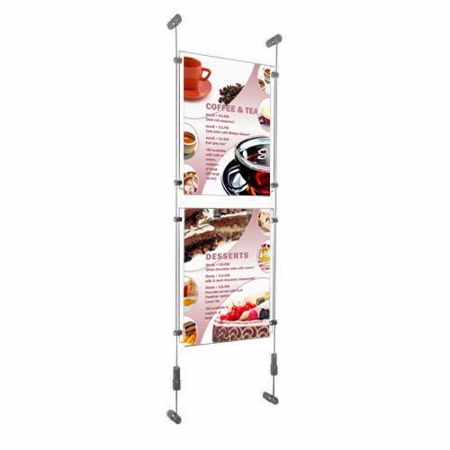 2x A4P wall kit to display advertising posters
